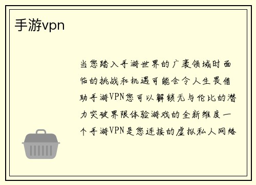 手游vpn